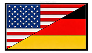 USA American German Germany World Flag Country Vinyl Sticker Decal 3.5" - OwnTheAvenue