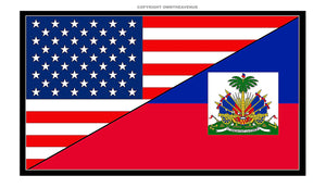 USA American Haiti Haitian World Flag Country Vinyl Sticker Decal 3.5" - OwnTheAvenue