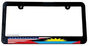 USA American Antigua World Flag Country License Plate Frame - OwnTheAvenue