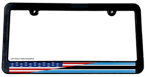 USA American Batswana World Flag Country License Plate Frame - OwnTheAvenue