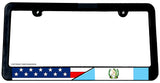 USA American Guatemala Guatemalan World Flag Country License Plate Frame - OwnTheAvenue