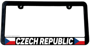 Czech Republic World Country Flag Car Truck Auto License Plate Frame