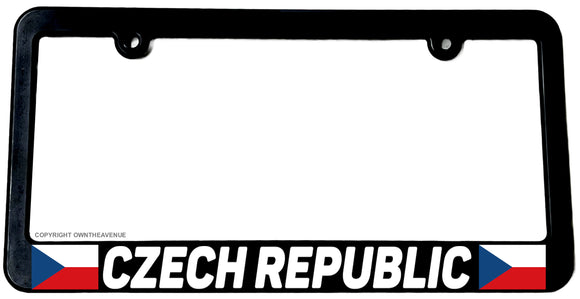 Czech Republic World Country Flag Car Truck Auto License Plate Frame