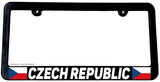 Czech Republic World Country Flag Car Truck Auto License Plate Frame