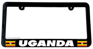 Uganda Ugandan World Country Flag Car Truck Auto License Plate Frame