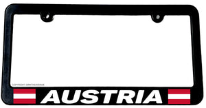 Austria World Flag Country Car Truck Auto License Plate Frame