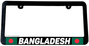 Bangladesh World Country Flag Car Truck Auto License Plate Frame