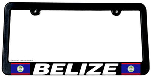 Belize World Flag Country Car Truck Auto License Plate Frame