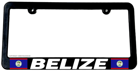 Belize World Flag Country Car Truck Auto License Plate Frame