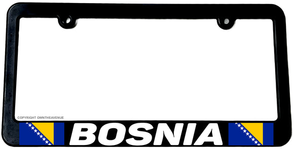 Bosnia World Country Flag Car Truck Auto License Plate Frame