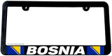 Bosnia World Country Flag Car Truck Auto License Plate Frame