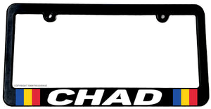 Chad World Flag Country Car Truck Auto License Plate Frame