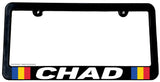 Chad World Flag Country Car Truck Auto License Plate Frame