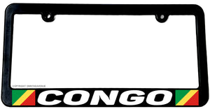 Congo World Country Flag Car Truck Auto License Plate Frame