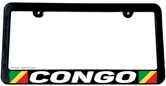 Congo World Country Flag Car Truck Auto License Plate Frame