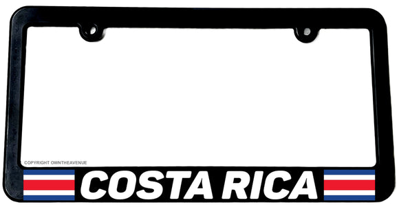 Costa Rica World Country Flag Car Truck Auto License Plate Frame