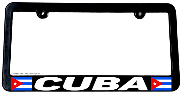 Cuba World Flag Country Car Truck Auto License Plate Frame