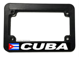 Cuba World Country Flag Motorcycle License Plate Frame