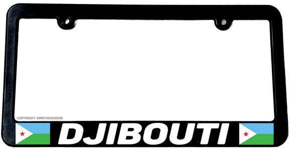 Djibouti World Country Flag Car Truck Auto License Plate Frame