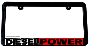 Diesel Power Turbo Blower Truck Lift License Plate Frame - OwnTheAvenue