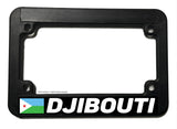 Djibouti World Country Flag Motorcycle License Plate Frame