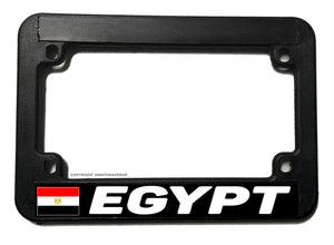 Egypt World Country Flag Motorcycle License Plate Frame