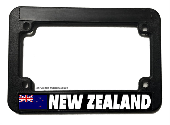 New Zealand World Country Flag Motorcycle License Plate Frame