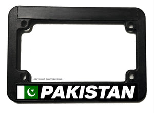 Pakistan World Country Flag Motorcycle License Plate Frame