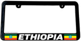 Ethiopia World Country Flag Car Truck Auto License Plate Frame