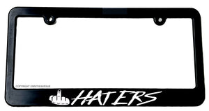 JDM F Haters Drifting Racing Funny Joke Slim Black License Plate Frame - OwnTheAvenue