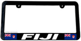 Fiji World Country Flag Car Truck Auto License Plate Frame