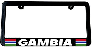 Gambia World Country Flag Car Truck Auto License Plate Frame