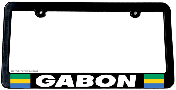 Gabon World Country Flag Car Truck Auto License Plate Frame