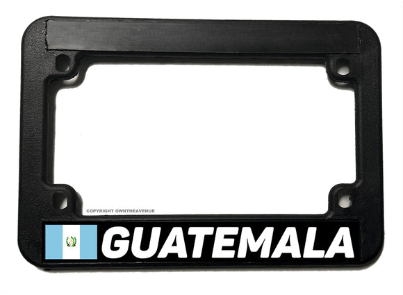 Guatemala World Country Flag Motorcycle License Plate Frame