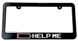 Low Battery Help Me Hybrid Electric Car Funny Joke JDM Slim License Plate Frame - OwnTheAvenue