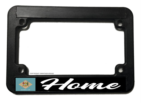 Home Delaware Flag Motorcycle License Plate Frame