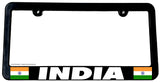 India World Country Flag Car Truck Auto License Plate Frame