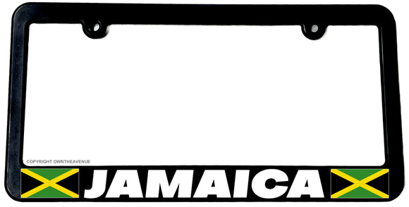 Jamaica World Country Flag Car Truck Auto License Plate Frame