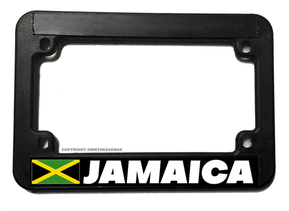 Jamaica World Country Flag Motorcycle License Plate Frame