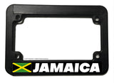 Jamaica World Country Flag Motorcycle License Plate Frame