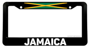 Jamaica Flag Jamaican V01 Car Truck License Plate Frame - OwnTheAvenue