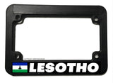 Lesotho World Country Flag Motorcycle License Plate Frame