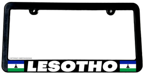 Lesotho World Country Flag Car Truck Auto License Plate Frame