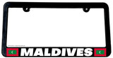 Maldives World Country Flag Car Truck Auto License Plate Frame