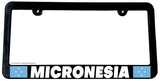 Micronesia World Country Flag Car Truck Auto License Plate Frame