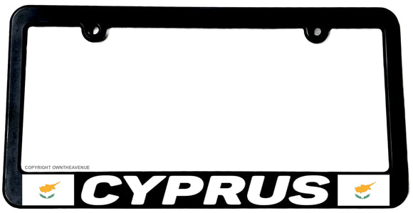 Cyprus World Flag Country Car Truck Auto License Plate Frame