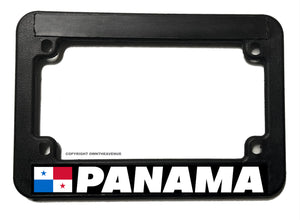 Panama World Country Flag Motorcycle License Plate Frame