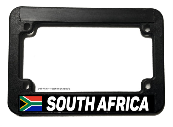 South Africa World Country Flag Motorcycle License Plate Frame