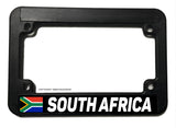 South Africa World Country Flag Motorcycle License Plate Frame