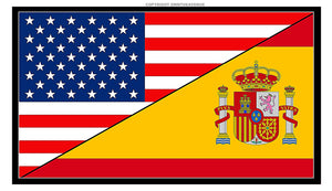 USA American Spain Spaniard World Flag Country Vinyl Sticker Decal 3.5" - OwnTheAvenue